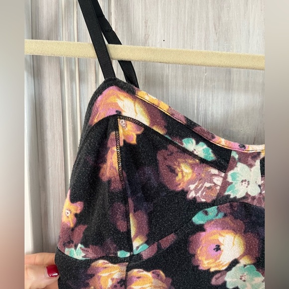 VINTAGE Y2K womens M moody floral babydoll tank camisole whimsigoth fairy grunge - Picture 3 of 8